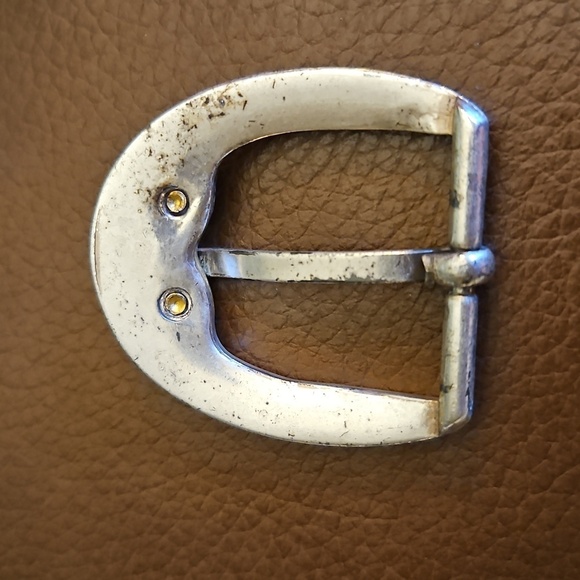 Vintage 1990s Two-tone Scroll Belt Buckle - Picture 4 of 5